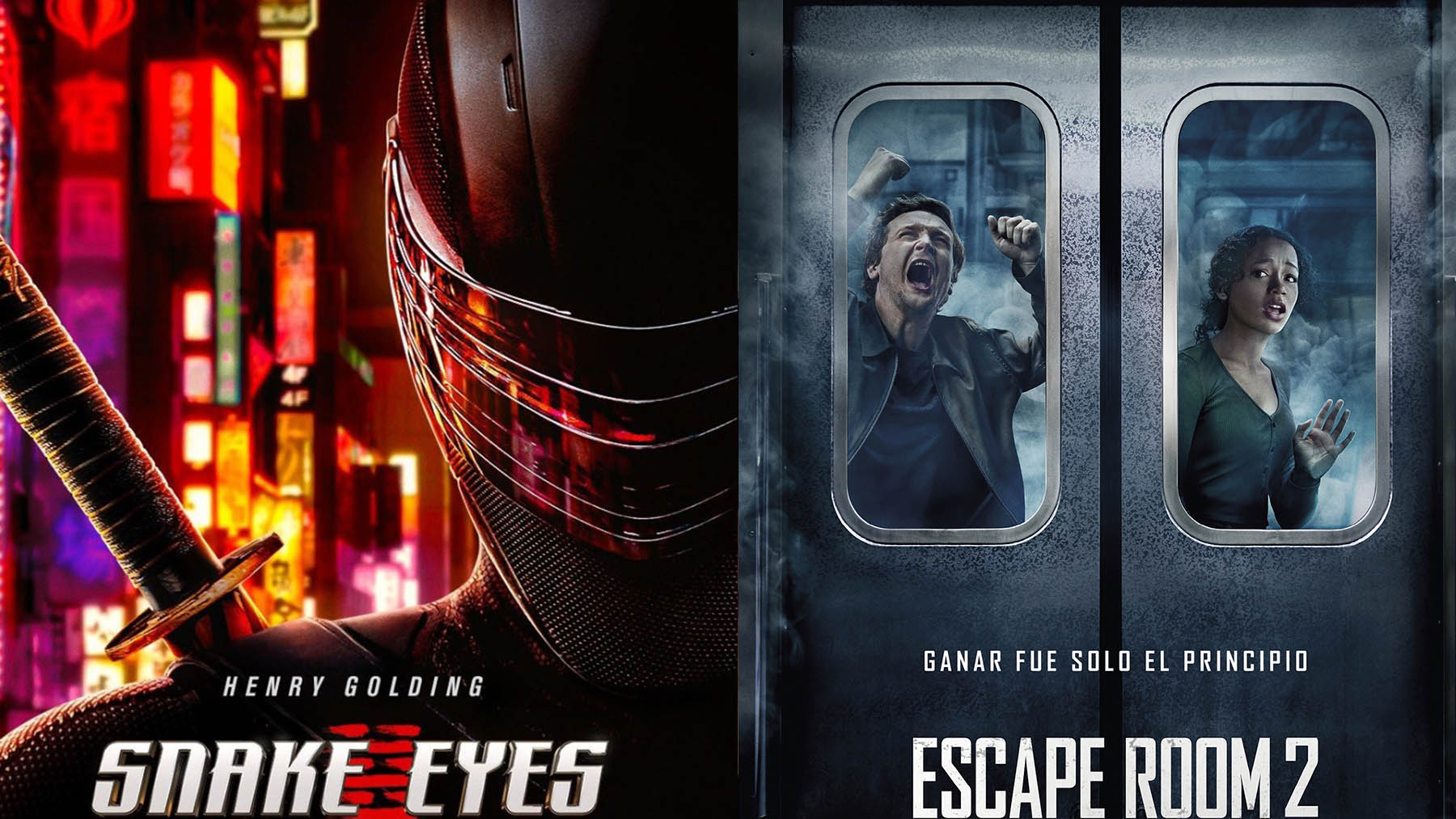 «Snake eyes» (Paramount Pictures) y «Escape Room 2» (Sony Pictures)