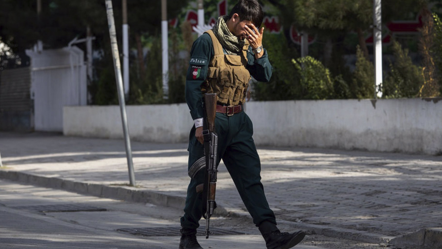 Soldado afgano en las calles de Kabul.