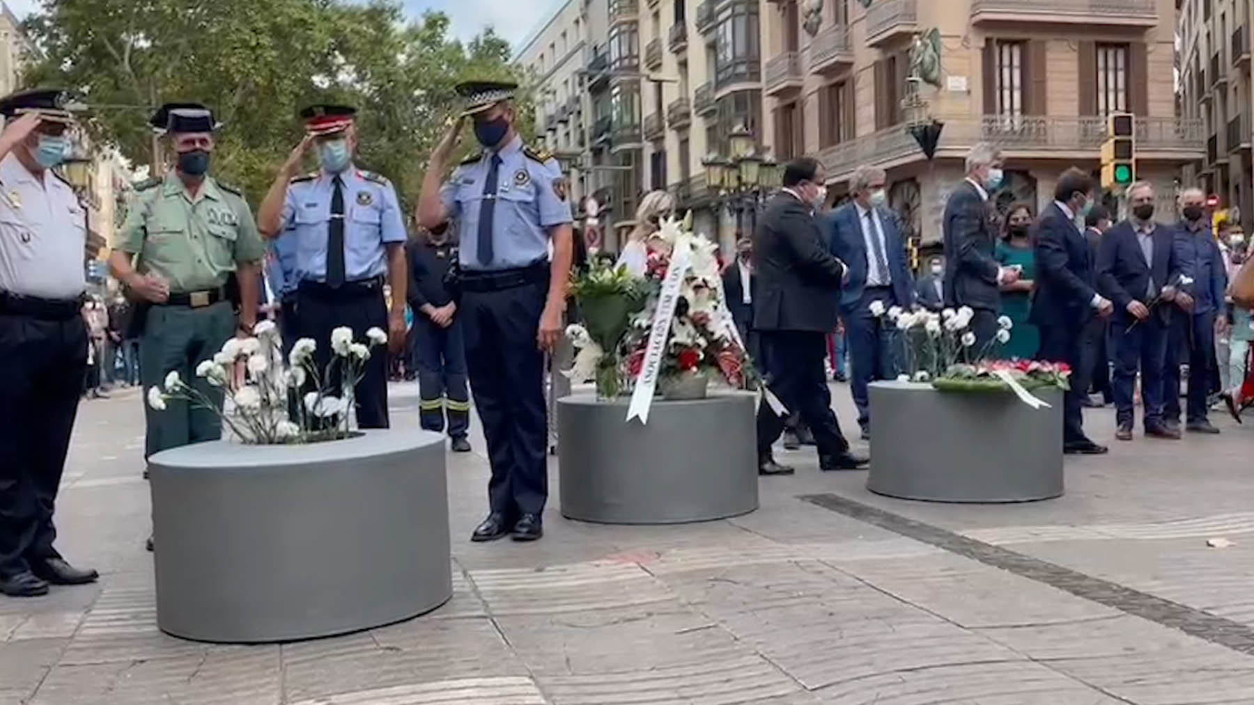 Homenaje a las víctimas de los atentados en Barcelona