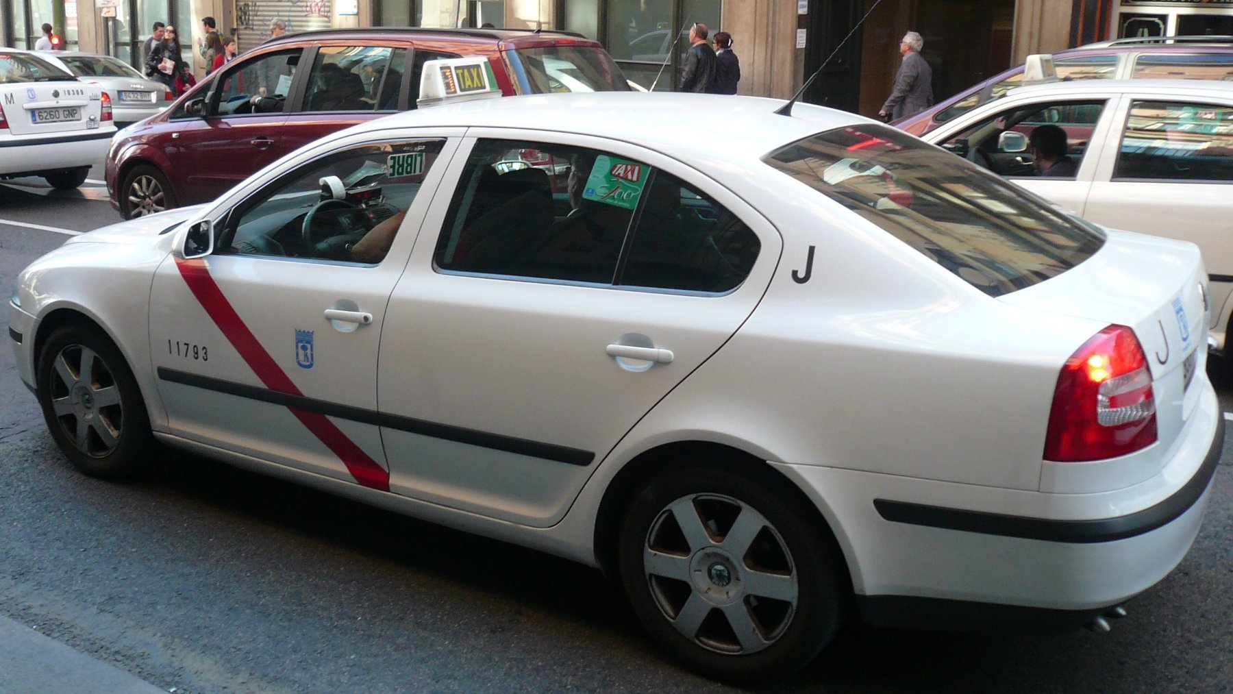 La letra de los taxis de Madrid tiene un significado