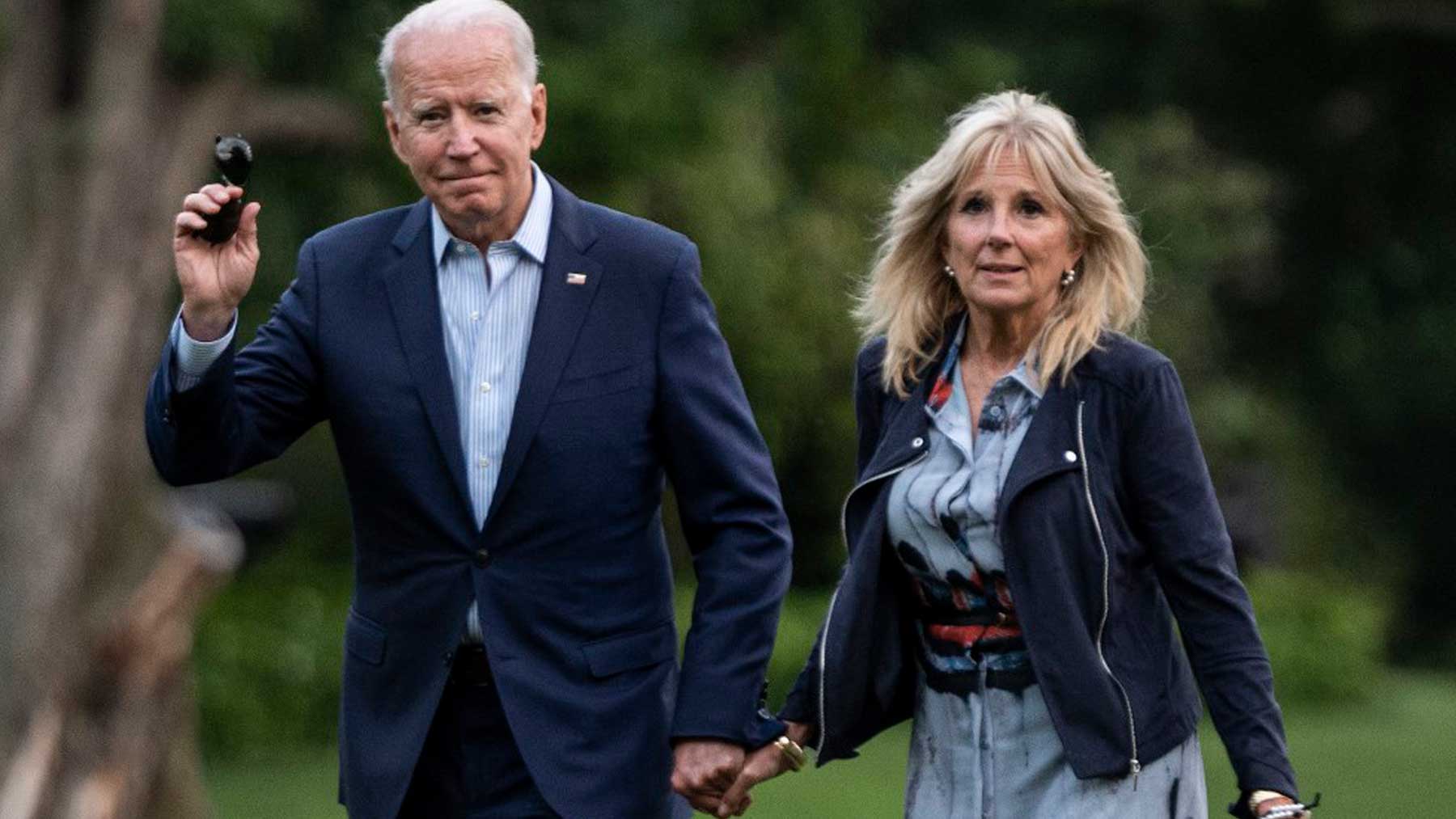 El presidente de los Estados Unidos, Joe Biden, y la primera dama, Jill Biden. Foto: AFP