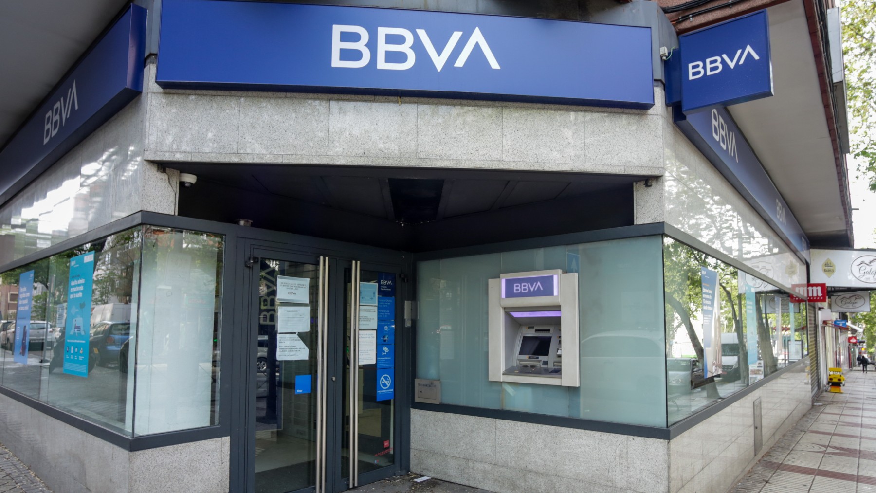 Oficina bancaria de BBVA.