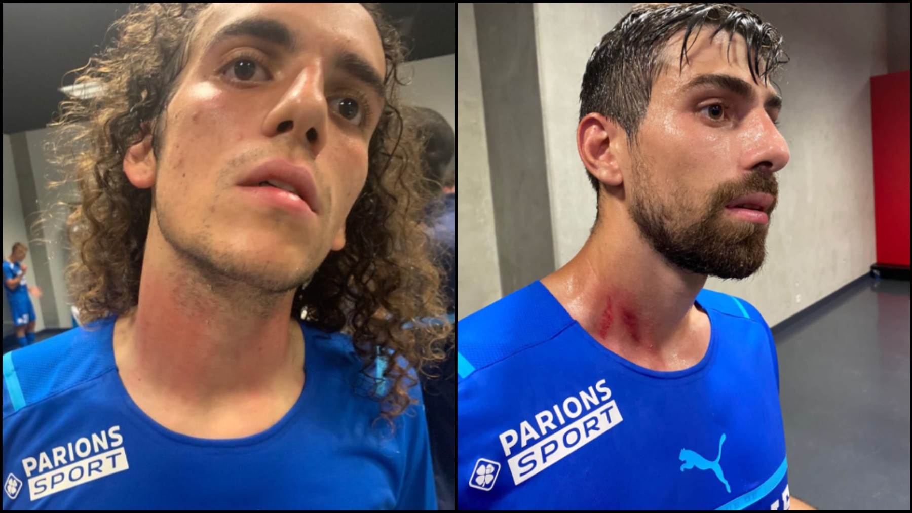 Los jugadores del PSG fueron agredidos por ultras del Niza.