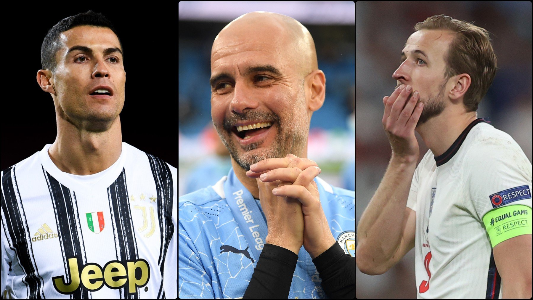 Guardiola se olvida de Kane y apunta a Cristiano. (Getty)