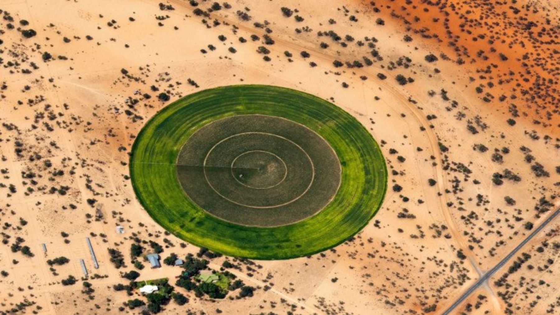 El Sáhara se llena de jardines circulares