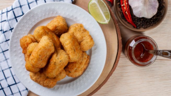 Croquetas de jamón light, receta saludable con harina de avena