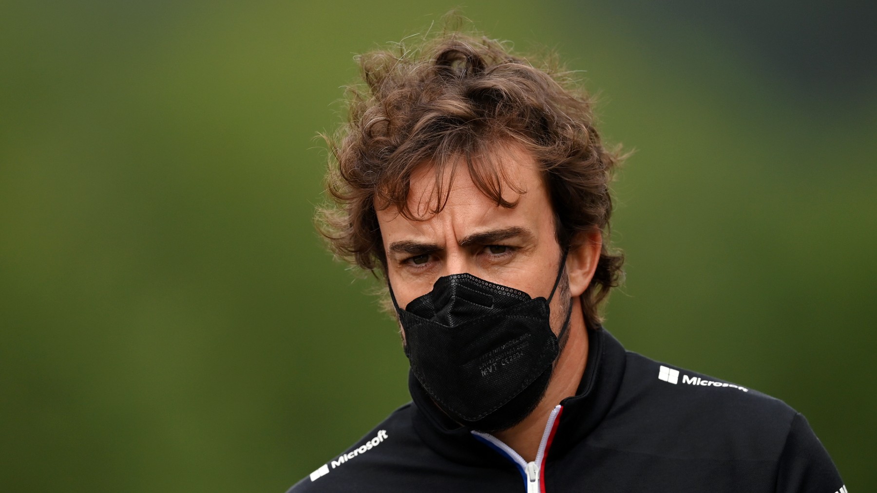 Fernando Alonso, en el Gran Premio de Bélgica. (AFP)