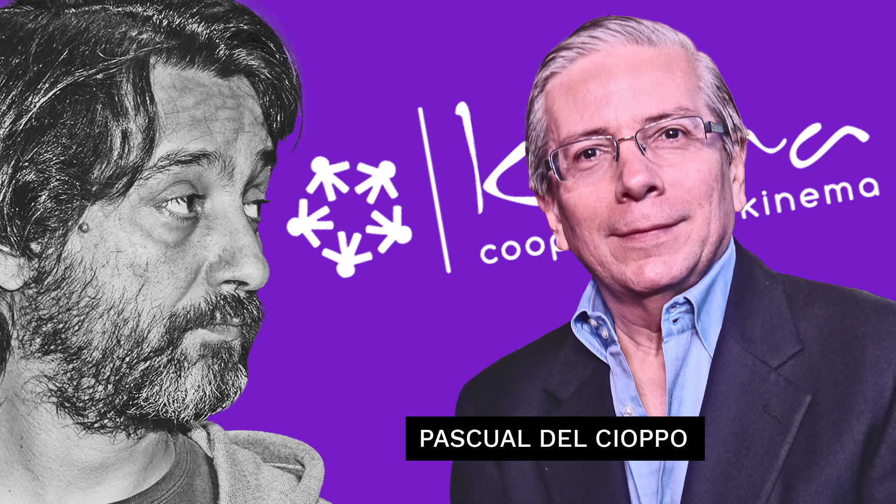 Pascual del Cioppo, nuevo embajador de Ecuador en España, junto con Rafael Mayoral, fundador de Kinema, la cooperativa de Podemos.