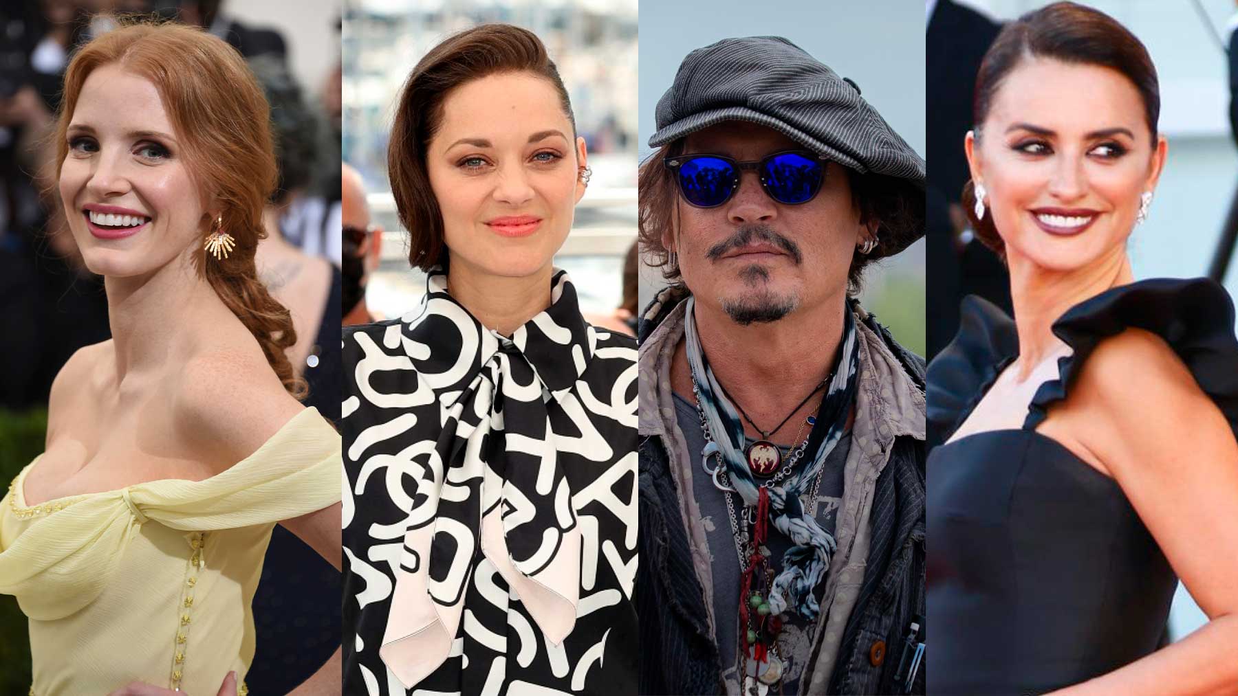 Jessica Chastain, Marion Cotillard, Johnny Depp y Penélope Cruz, entre los invitados al Festival de San Sebastián 2021.