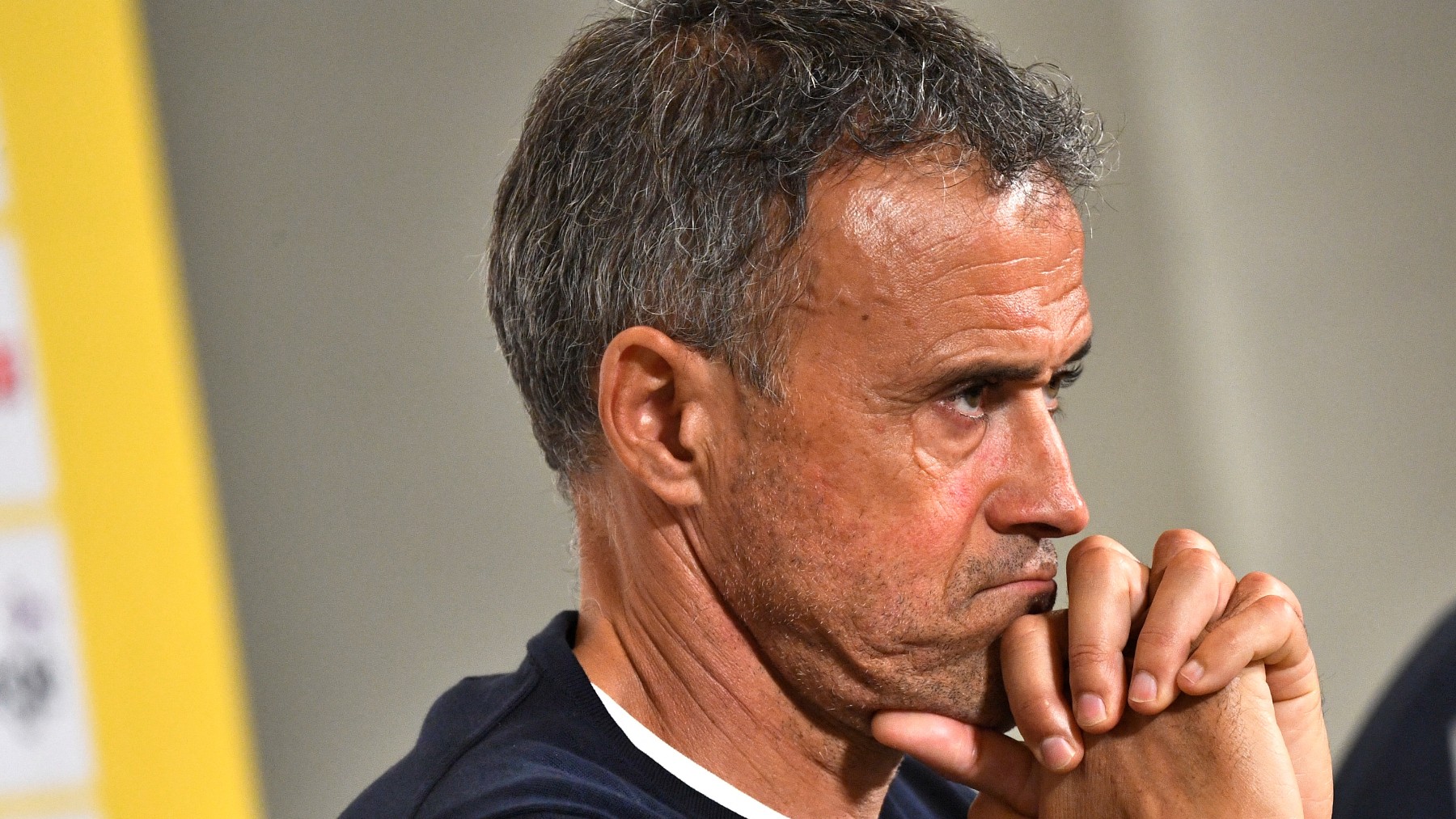 Luis Enrique, en rueda de prensa. (AFP)