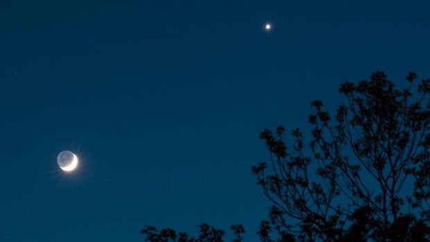 Conjunci&oacute;n Venus Luna