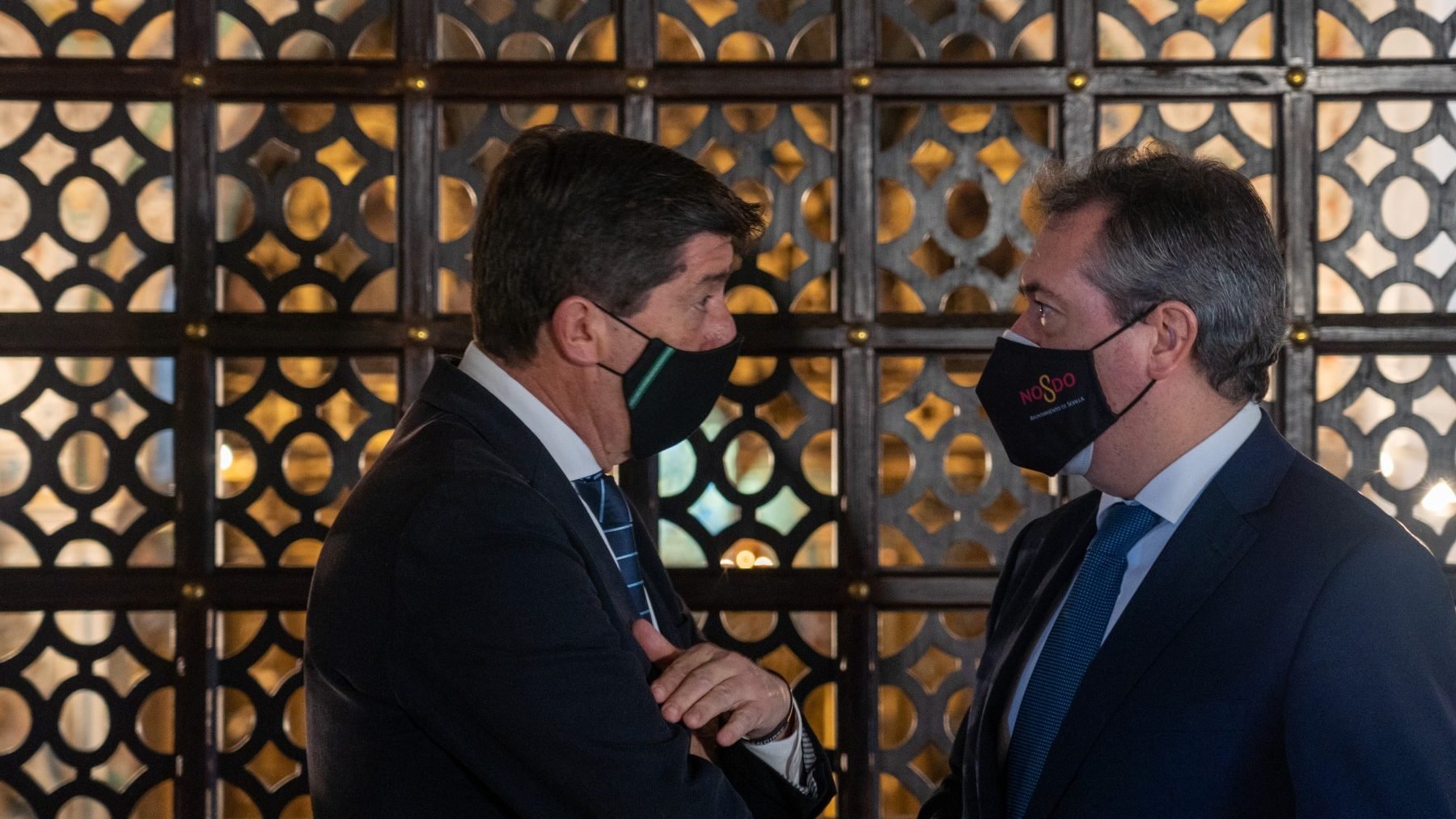 El vicepresidente de la Junta, Juan Marín (Cs), junto al líder del PSOE andaluz, Juan Espadas (Foto: EP)