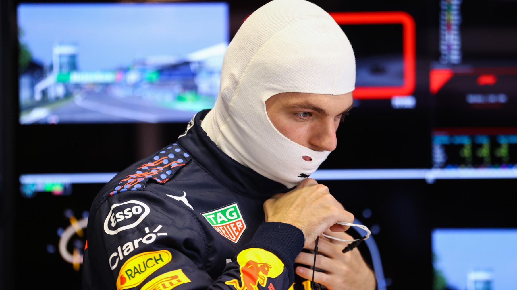 Max Verstappen, tras el incidente con Lewis Hamilton. (Getty)