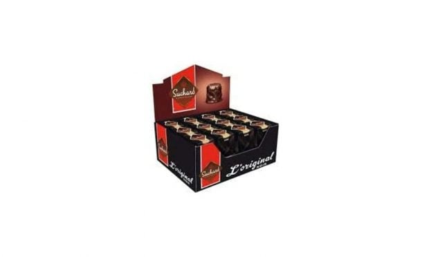 Caja De 24 Rocas Suchard De Chocolate Negro