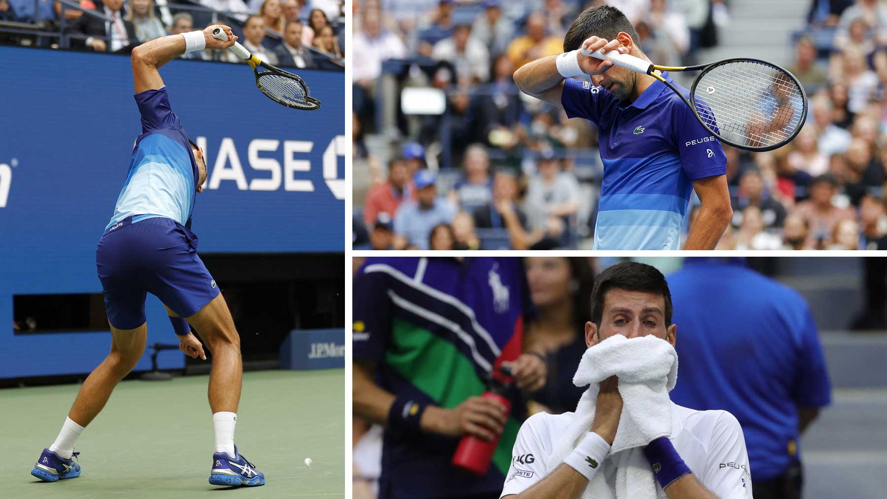 Novak Djokovic, durante la final del US Open 2021 (AFP)