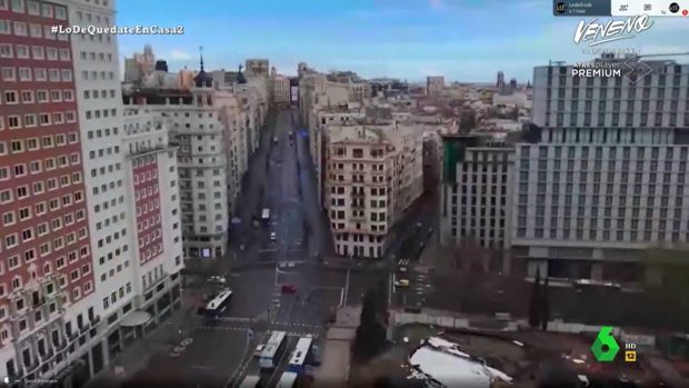 El presentador de 'La Resistencia' vive junto a la Plaza de España y la Gran Vía de Madrid