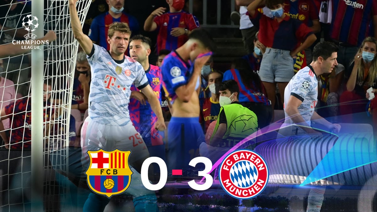 El Bayern se impuso por 0-3 al Barcelona en la Champions League.