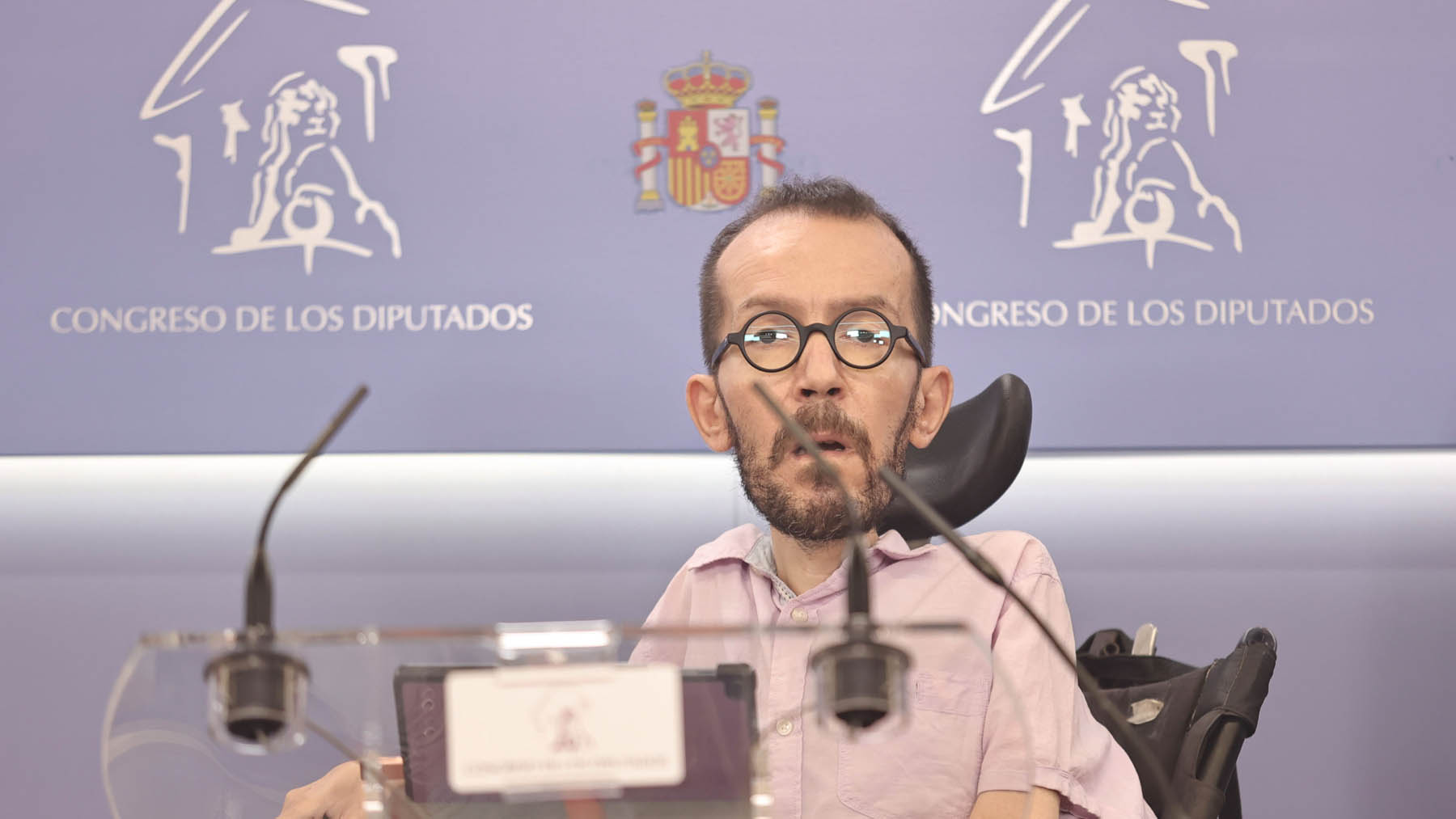 El portavoz de Podemos en el Congreso, Pablo Echenique.