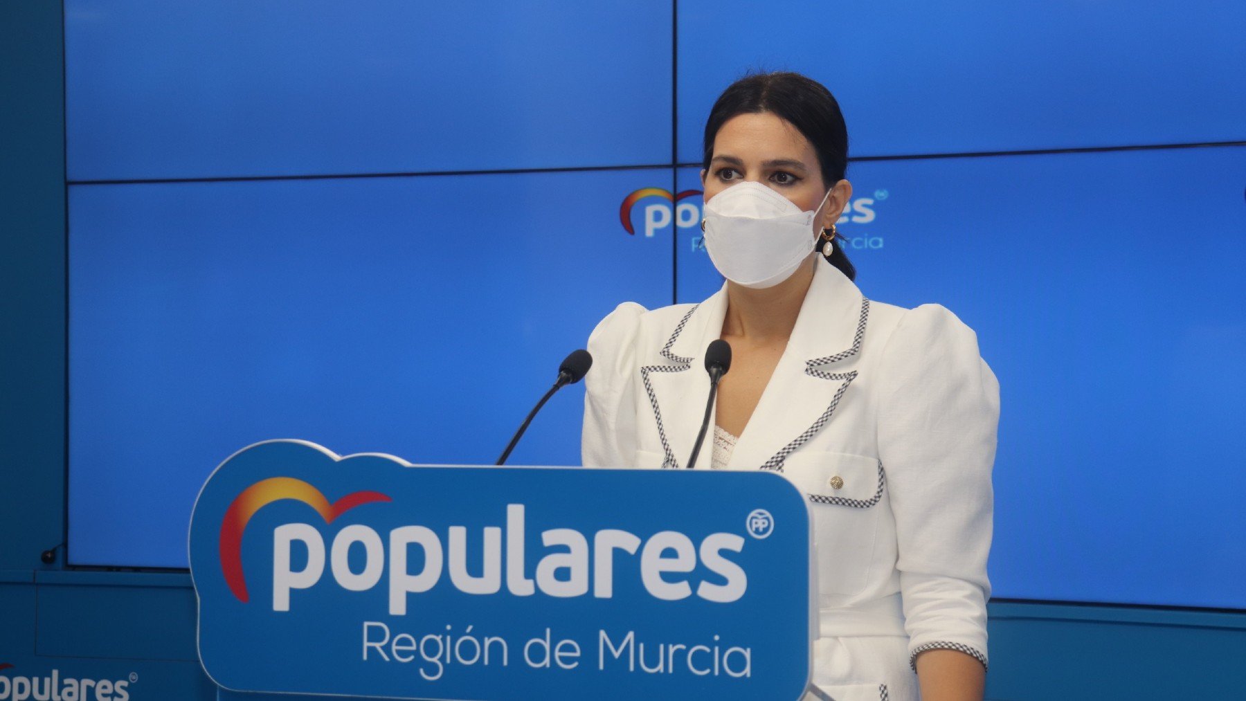 La portavoz del PP en la Región de Murcia, Miriam Guardiola.