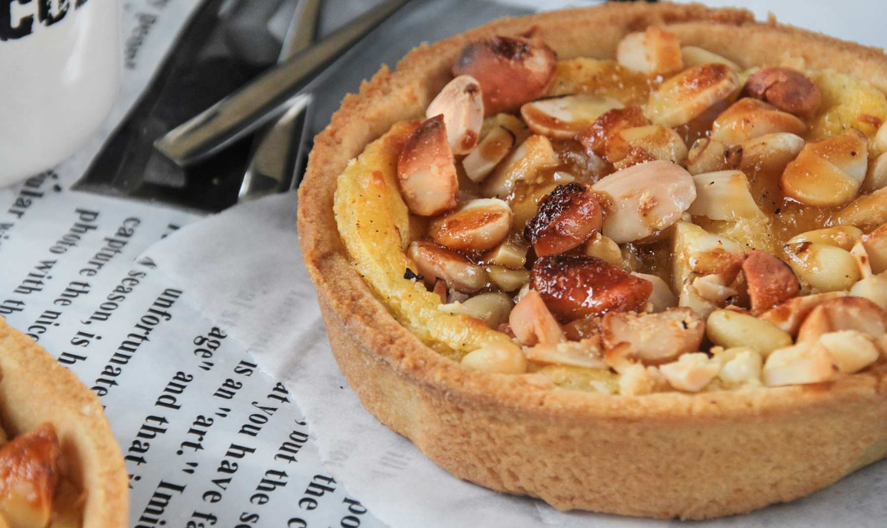 Mini tartas de cacahuete