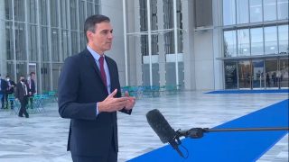 Pedro Sánchez, este jueves, a su llegada a la cumbre en Atenas. Foto: Joan Guirado