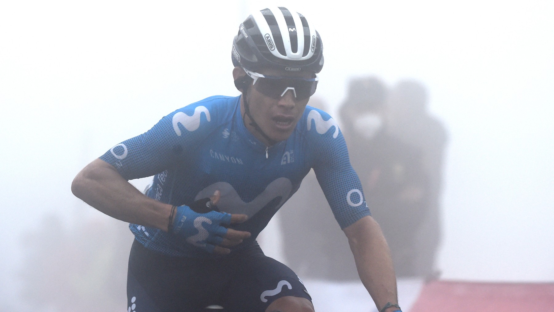 Miguel Ángel López, durante la Vuelta a España este año. (AFP)