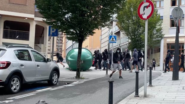 Protestas en Mondragón.