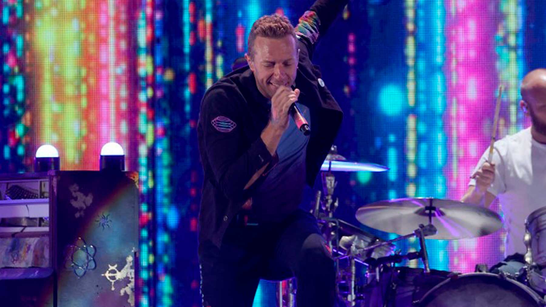 Chris Martin, vocalista y líder de la banda de música Coldplay. Foto: AFP