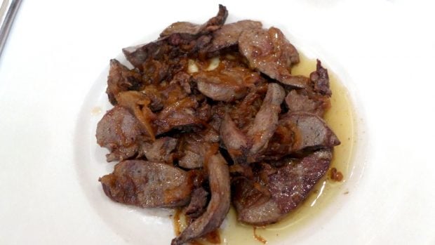 Receta de hígado