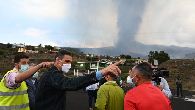Pedro Sánchez volcán Palma