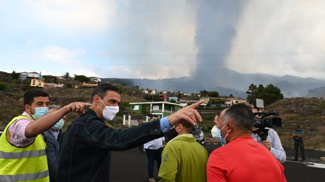 Pedro Sánchez volcán la palma