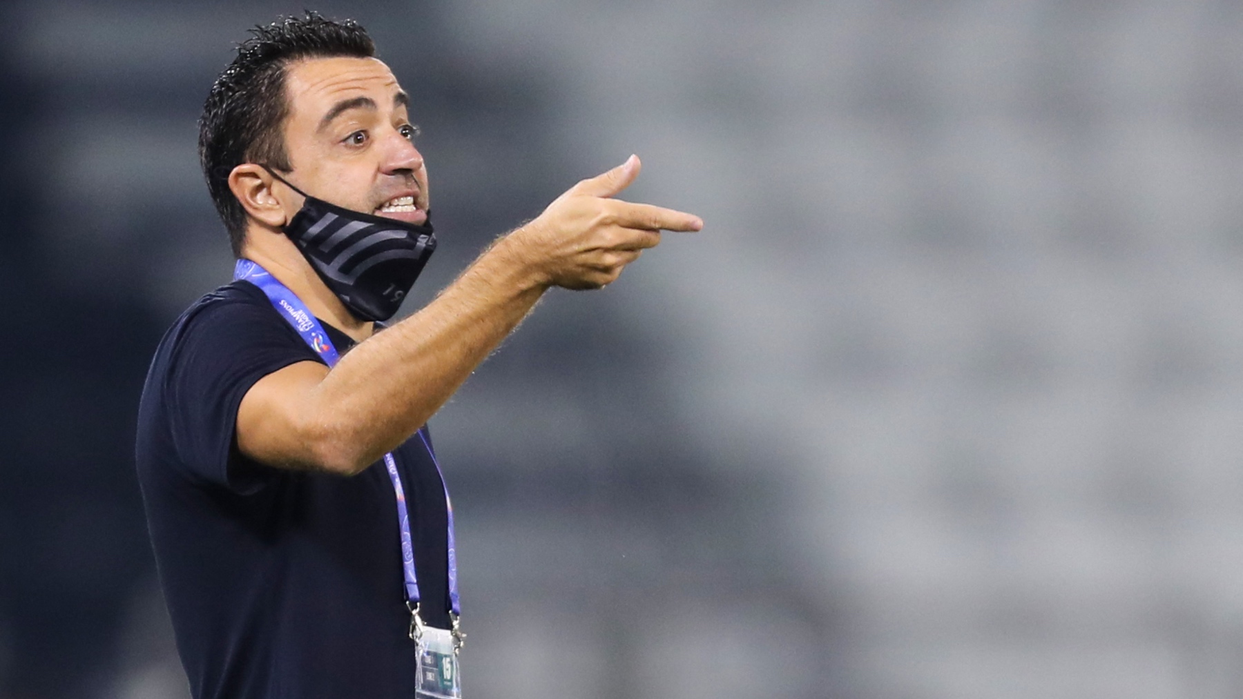 Xavi Hernández, durante un partido con el Al-Sadd. (AFP)