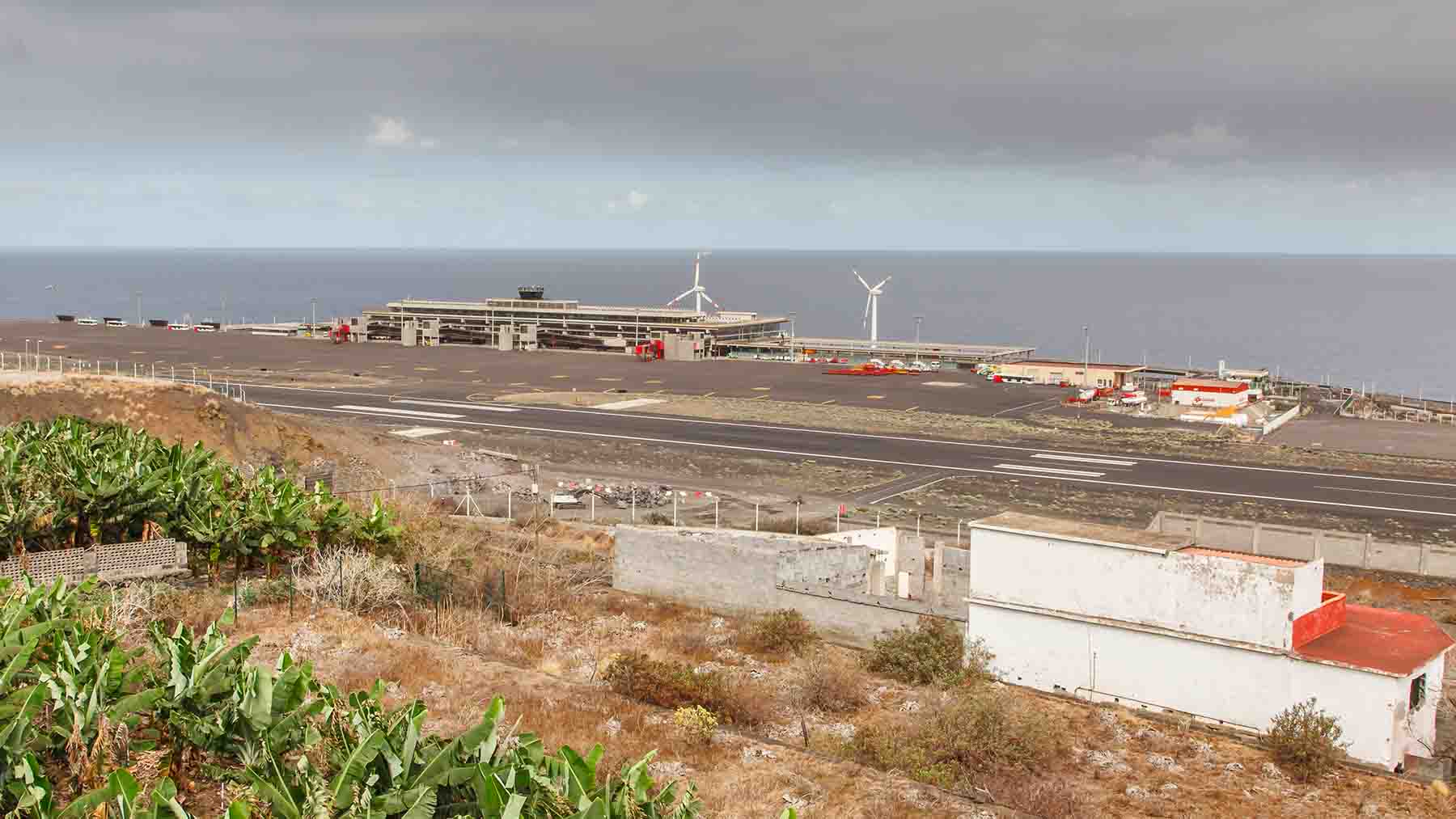 Vista general del aeropuerto de La Palma