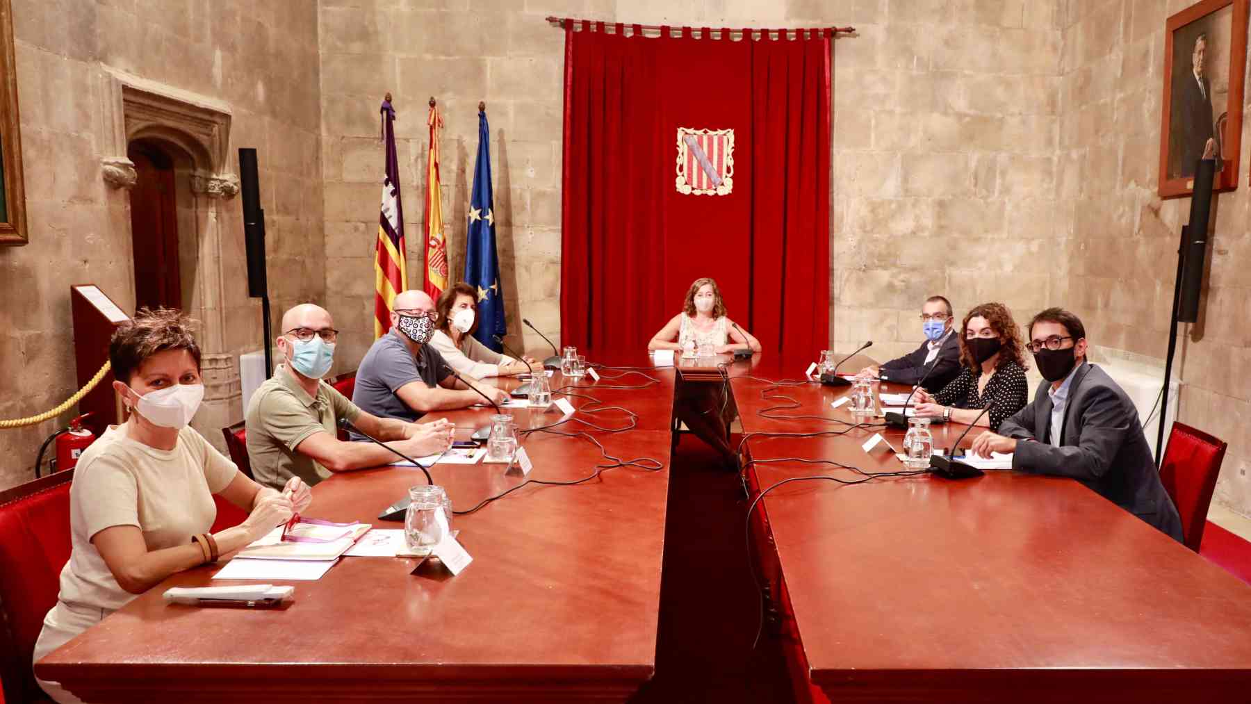 Reunión de la Mesa de Diálogo Social de Baleares. FOTO: CAIB