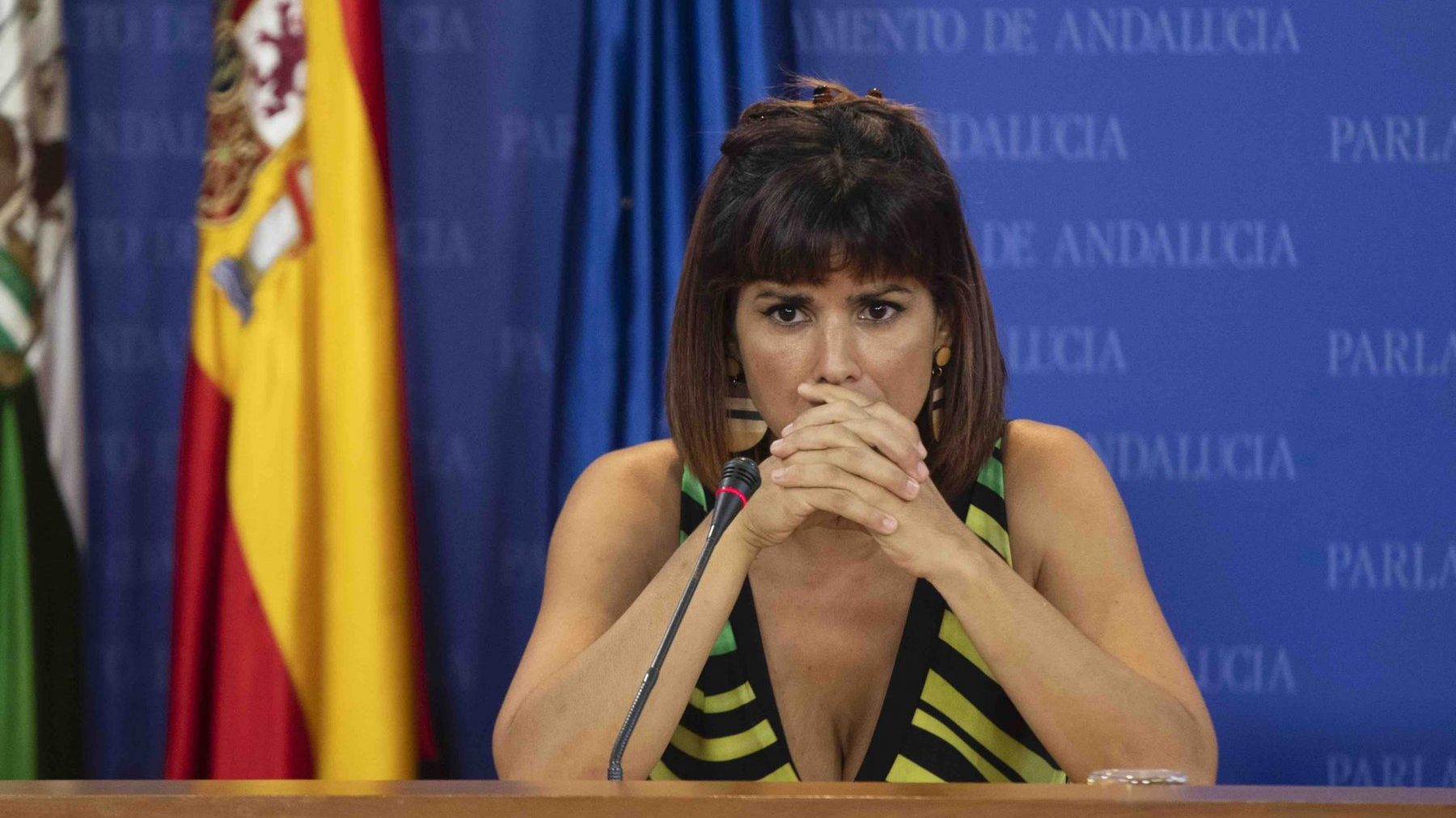 La portavoz de Adelante Andalucía, Teresa Rodríguez.