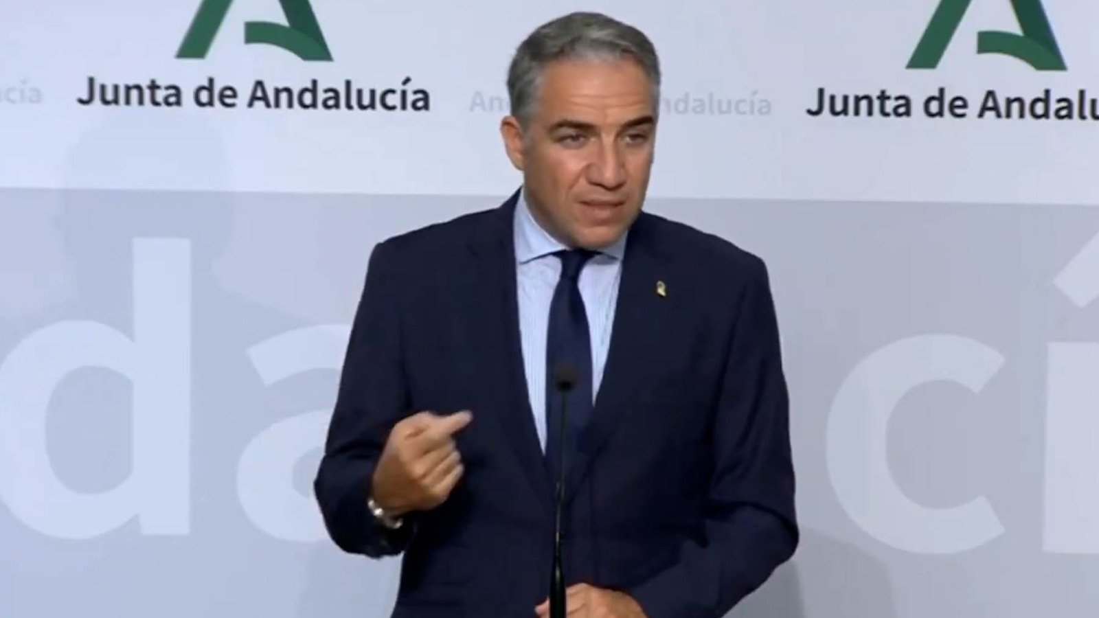 Elías Bendodo, consejero de Presidencia de la Junta de Andalucía.