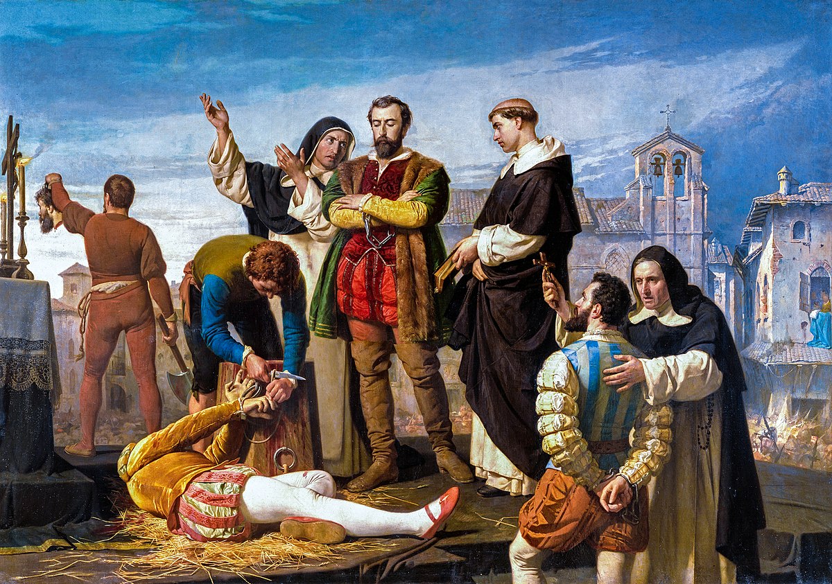 ‘La ejecución de los comuneros de Castilla’, de Gisbert. @MuseodelPrado