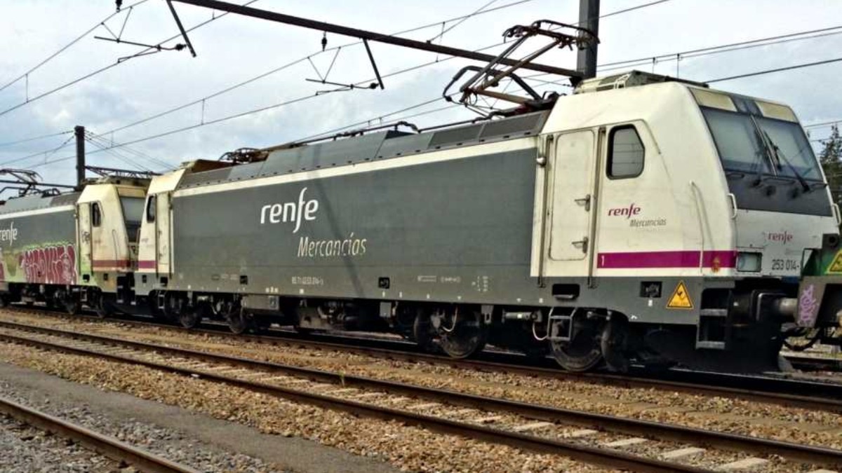 Tren de Mercancías de Renfe.