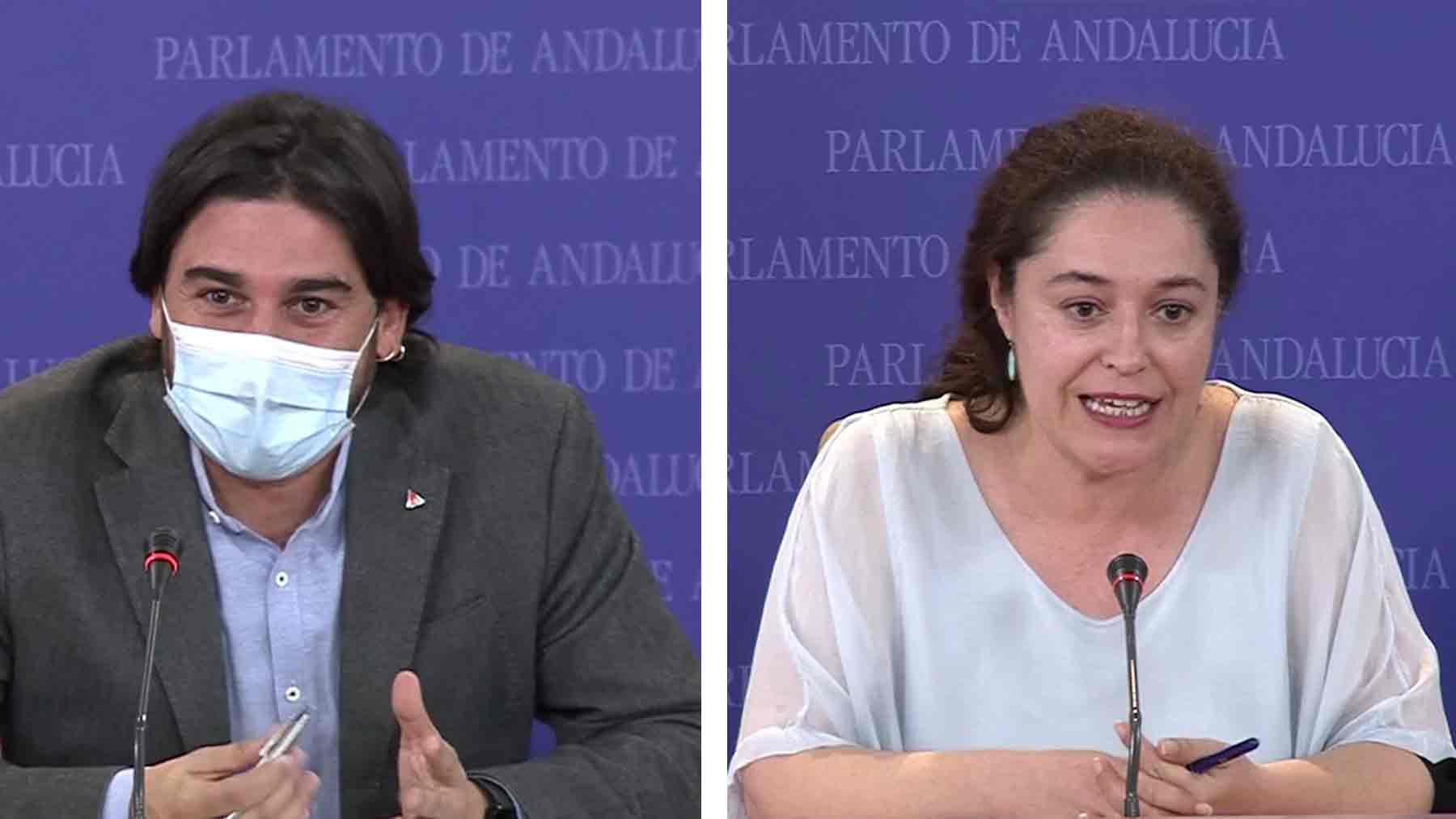 Ismael Sánchez (IU) e Inmaculada Nieto (IU).