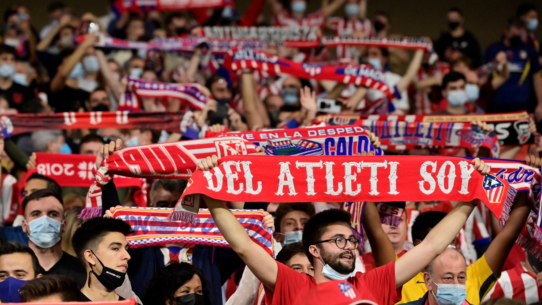 Aficionados del Atlético en el Metropolitano. (AFP)