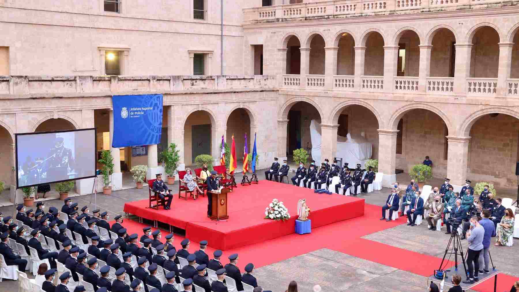 Acto de celebración del Día de la Policía Nacional celebrado en Palma.