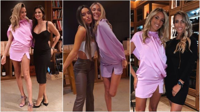 Alice Campello, con algunas WAGs.