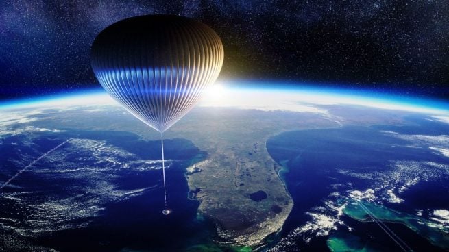 viajar al espacio en globo