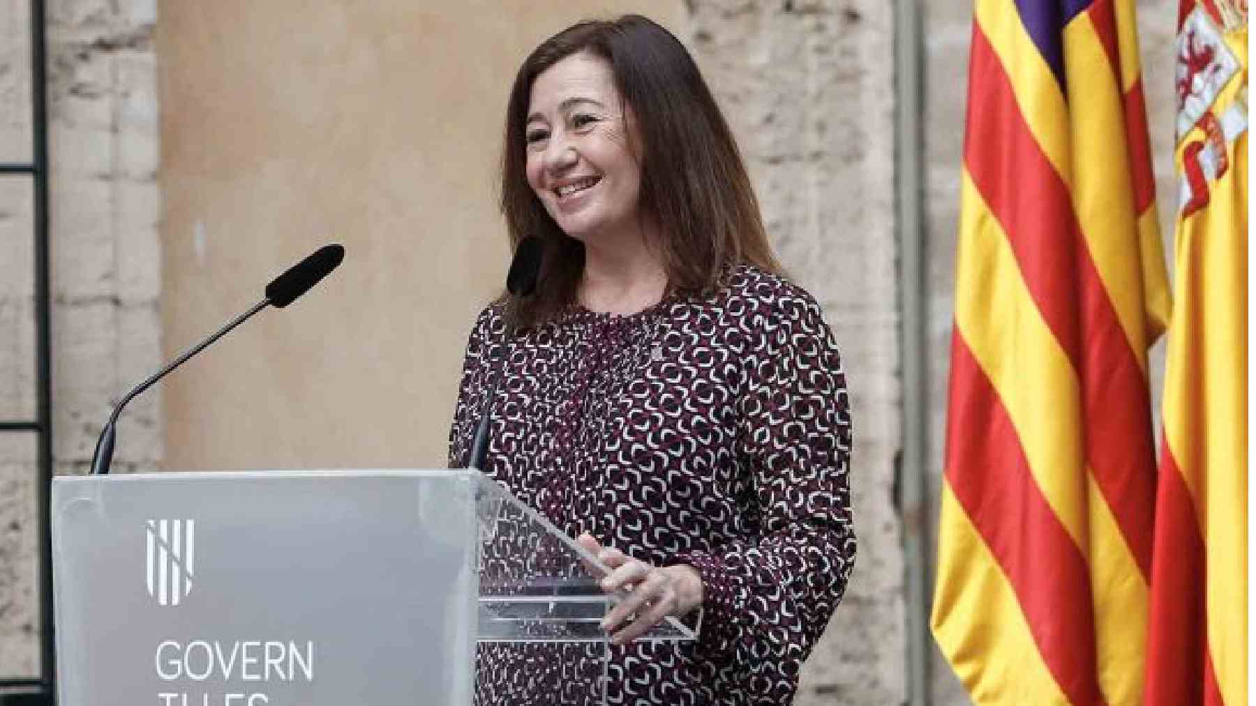 La presidenta del Govern balear, Francina Armengol. FOTO: EP.