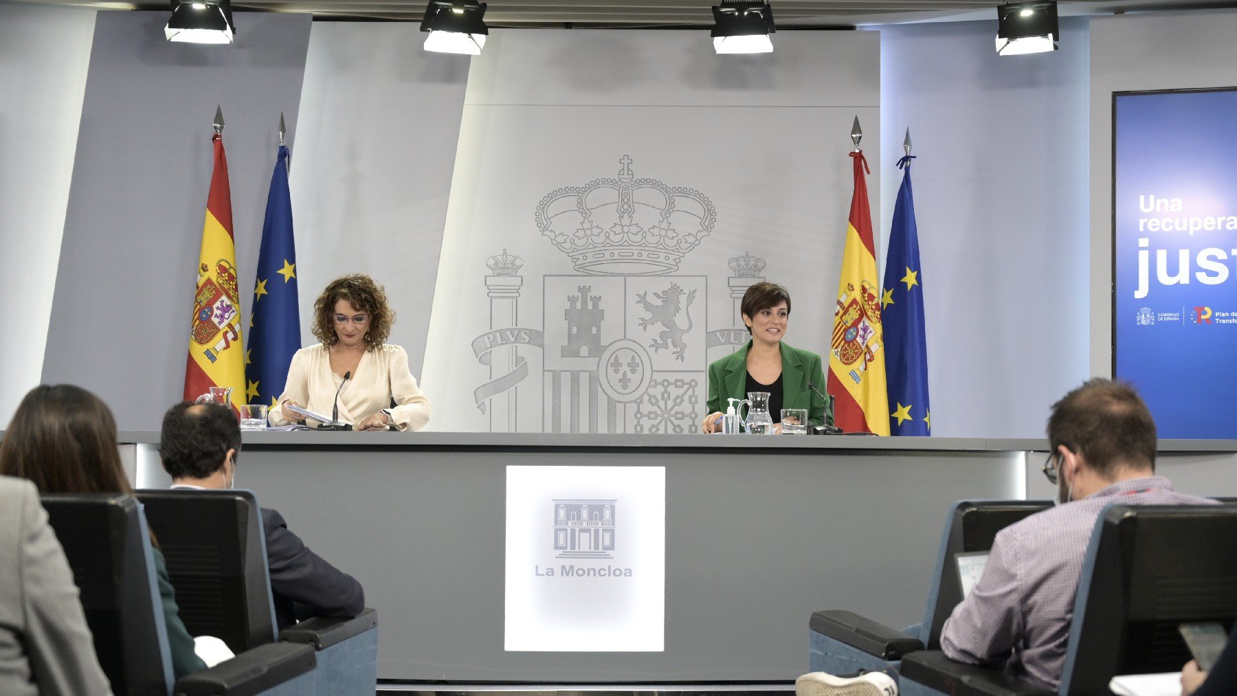 Rueda de prensa sobre los presupuestos del Estado de 2022.