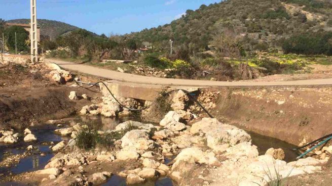 Uno de los puntos negros en el Torrent de Sant Llorenç.