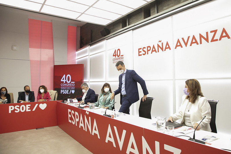Sánchez a su llegada a la última reunión de la ejecutiva federal del PSOE.