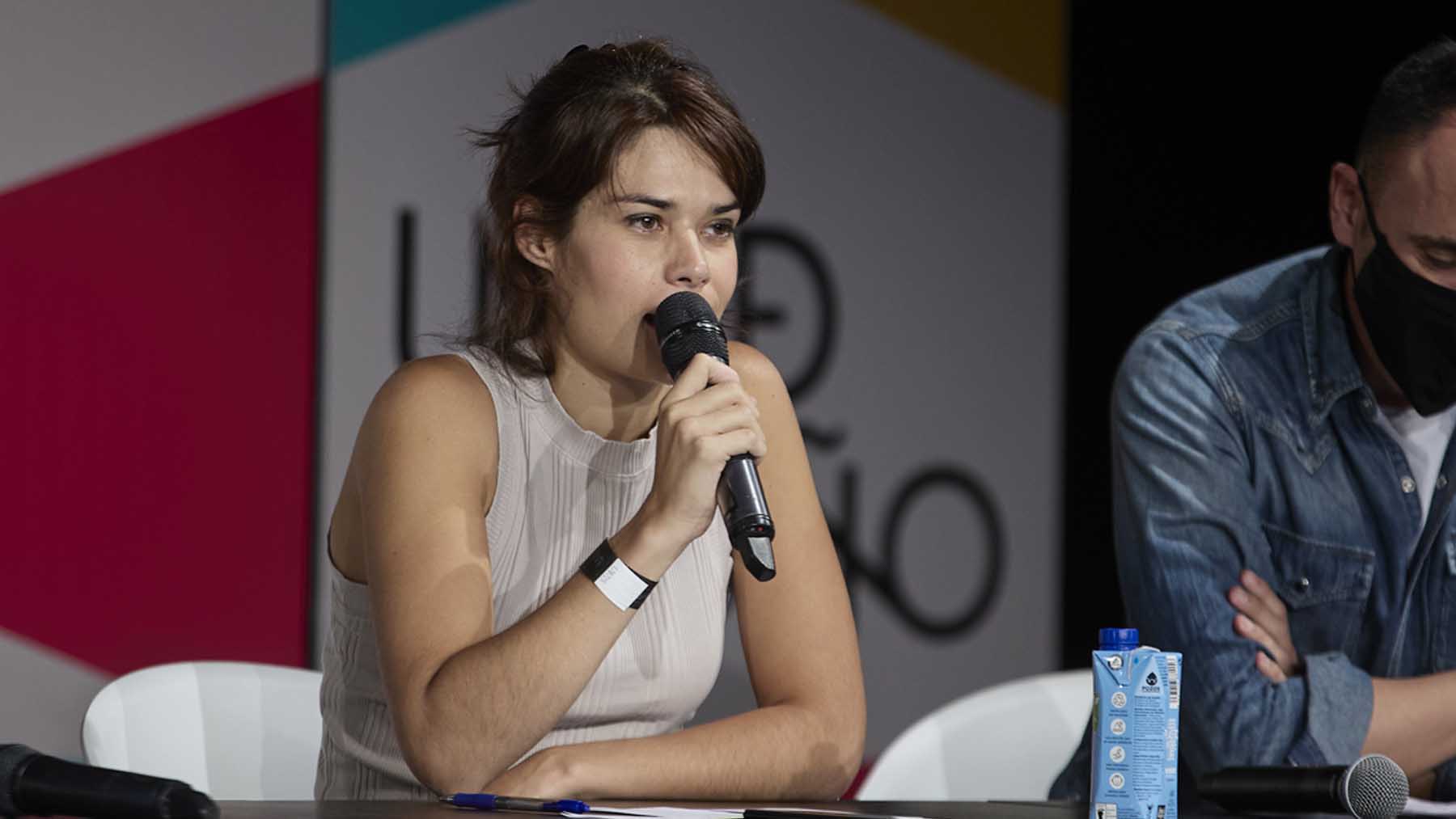 Isa Serra durante la Universidad de Otoño de Podemos. Foto: Europa Press