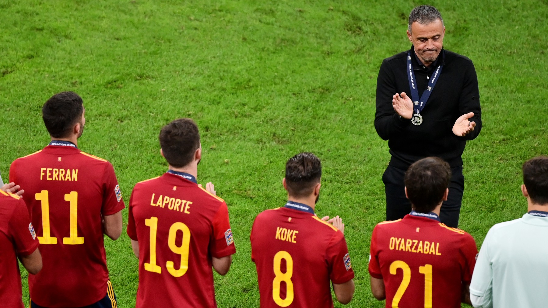 Luis Enrique tras la final de la Liga de las Naciones. (Getty)