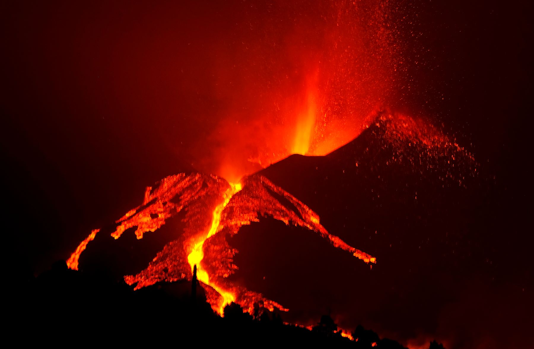 Volcán de Cumbre Vieja, en La Palma.